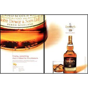 2002 Dewar's Special Reserve Scotch 2 Page Vintage Print Ad San Francisco World